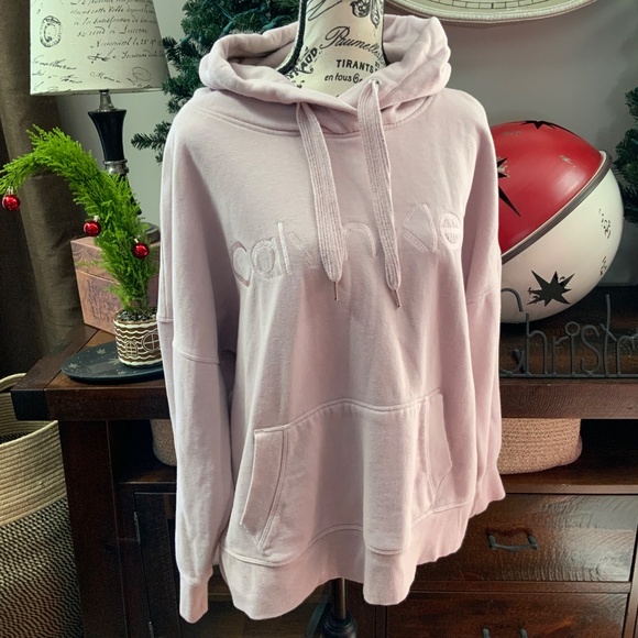 Calvin Klein Light Pink Hoodie Sz XL - Picture 2 of 8